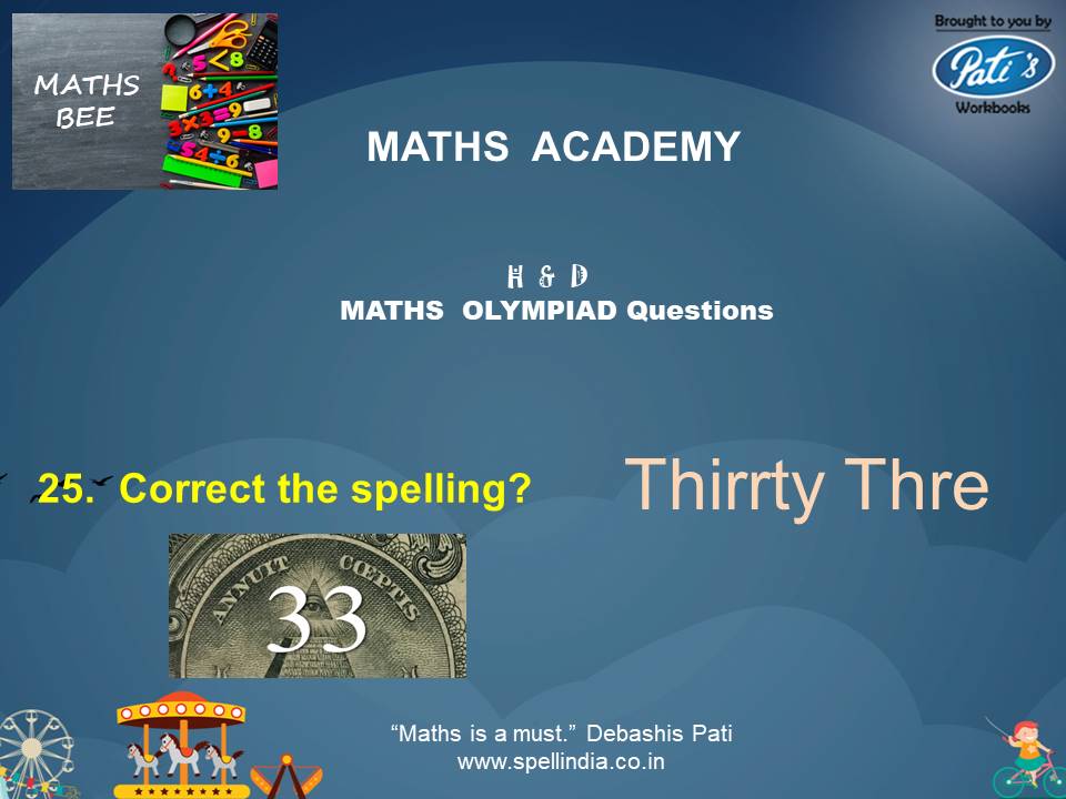 Maths Olympiad exams ... Practice Sample Questions